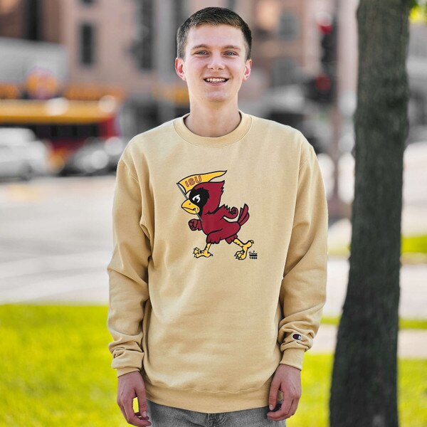 Champion® Pennant Cy Gold Crewneck